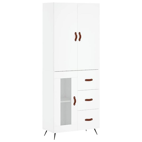 vidaXL Highboard Weiß 69,5x34x180 cm Holzwerkstoff 3195931 günstig online kaufen