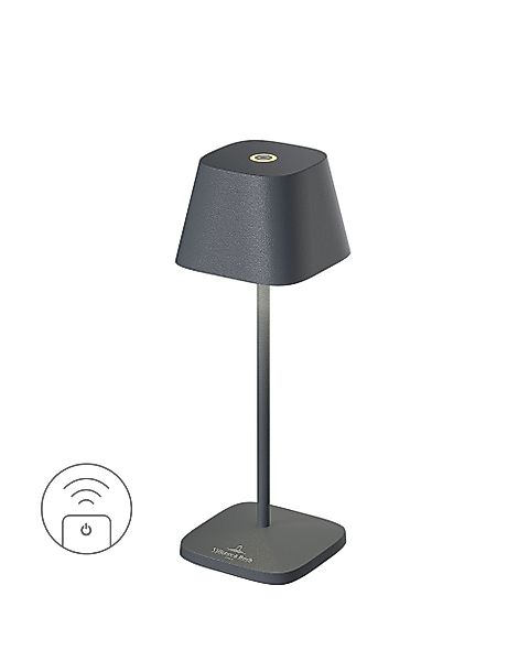 NEAPEL MICRO RC - Akku-Tischleuchte dimmbar anthrazit günstig online kaufen