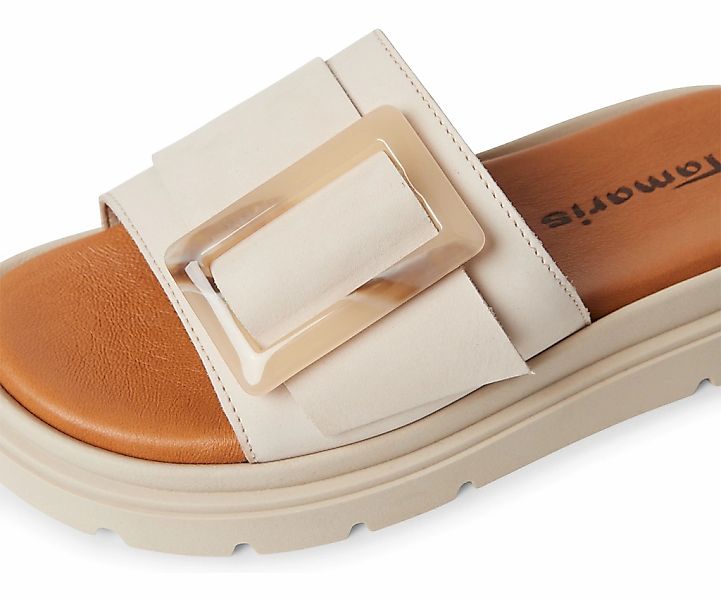 Tamaris Pantolette, Plateau, Sommerschuh mit modischer Zierschnalle günstig online kaufen