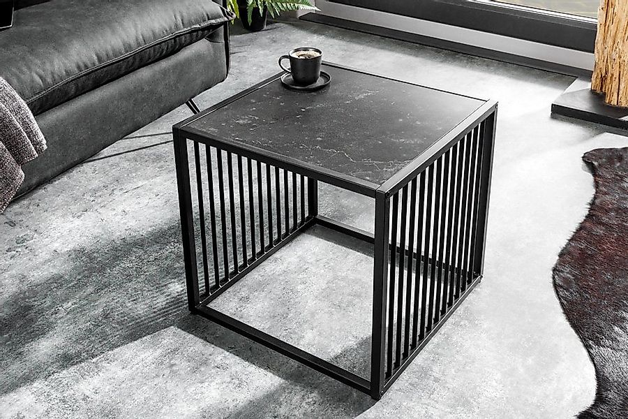 riess-ambiente Beistelltisch ARCHITECTURE 40cm graphit / schwarz (Einzelart günstig online kaufen