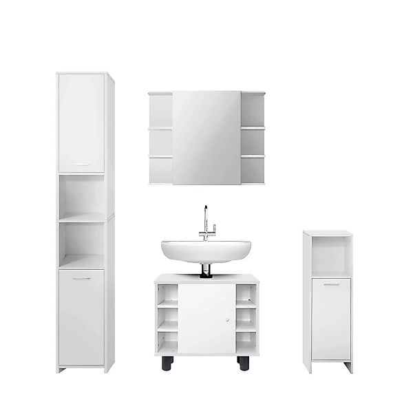 ML-Design | Badezimmermöbel-Set Delthea 4-teilig günstig online kaufen