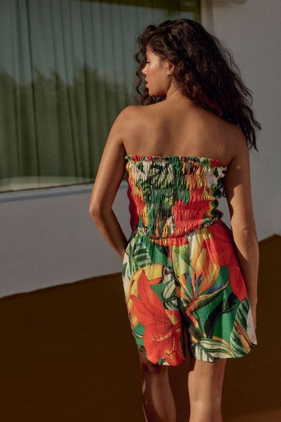 Next Playsuit Gesmokter Bandeau-Playsuit (1-tlg) günstig online kaufen