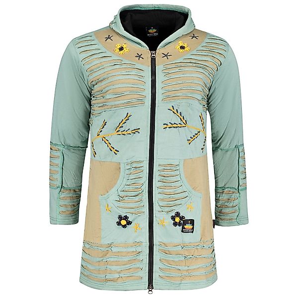 RennerXXL Fleecejacke Ankerglut Nepalherz Patchwork Mantel günstig online kaufen