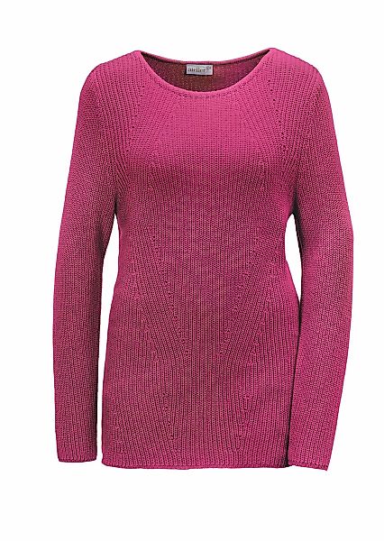 GOLDNER Strickpullover "Figurschmeichelnder Pullover aus reiner Baumwolle" günstig online kaufen