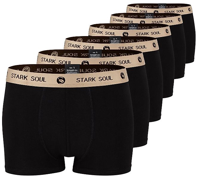 Stark Soul® Boxershorts Herren Boxershorts, Hipster im 6er Pack, Baumwoll-U günstig online kaufen