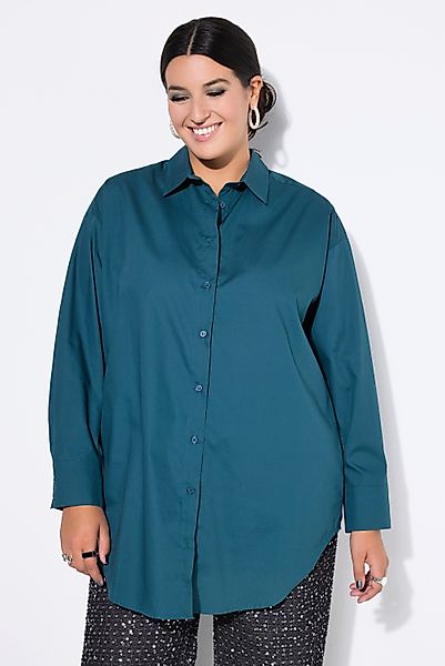 Studio Untold Hemdbluse Bluse oversized Rücken-Knopfleiste günstig online kaufen
