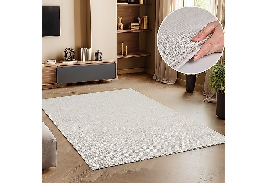 SIMPEX24 Teppich Unicolor, Rechteckig, Höhe: 7 mm, Schlingenteppich Schlafz günstig online kaufen