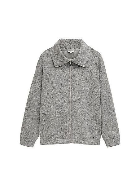 TOM TAILOR PLUS Sweatjacke Plus Size - Sweatjacke mit Stehkragen günstig online kaufen