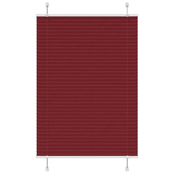 vidaXL Plissee Bordeauxrot 85x100 cm Stoffbreite 84,4 cm Polyester 4015225 günstig online kaufen