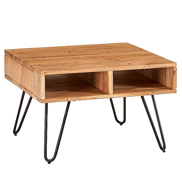 FINEBUY Couchtisch FB67218 (60x60x40 cm Akazie günstig online kaufen