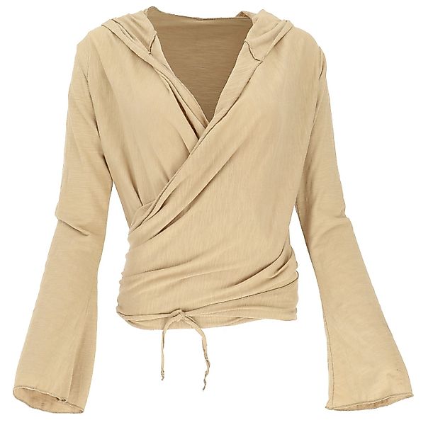Guru-Shop Longsleeve Wickelshirt, Yogashirt, Langarmshirt mit.. alternative günstig online kaufen
