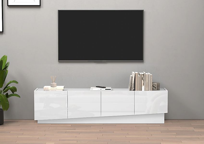 INOSIGN Lowboard "VELA, Lowboard, Breite 180 cm, Design mit schrägen Türen" günstig online kaufen