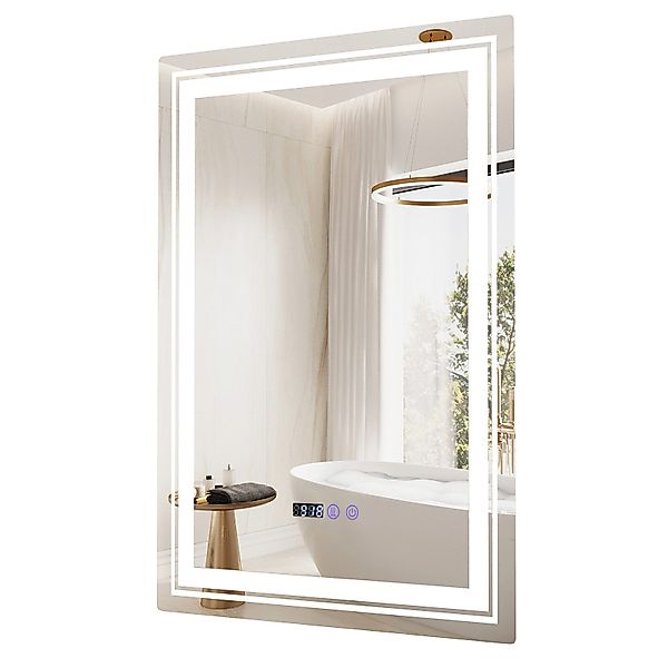 COSTWAY Badspiegel, Touch LED Spiegel, 70 günstig online kaufen