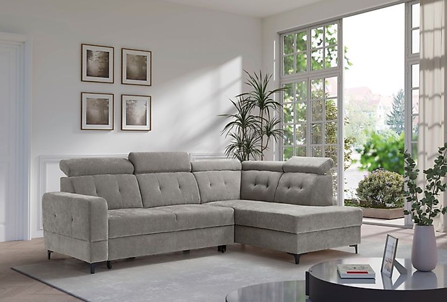 exxpo - sofa fashion Ecksofa »Monte, Kopfteile verstellbar, optional mit Be günstig online kaufen