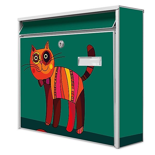 Banjado Briefkasten Weiß 36.2x32.2x10cm Groß / Inkl. Montagematerial & 2 Sc günstig online kaufen