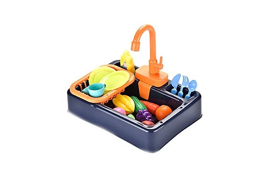 CLTYQ Spielküche Küchenspüle Spielzeug Set - Spüle mit Wasserfunktion, Kuns günstig online kaufen