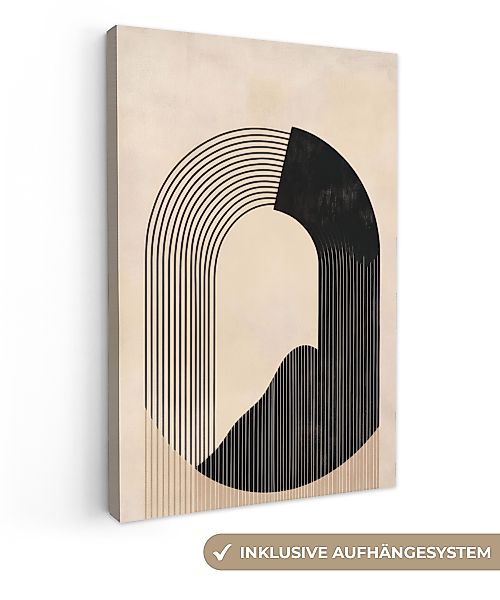 OneMillionCanvasses® Leinwandbild Grafisches geschwungenes Muster - günstig online kaufen