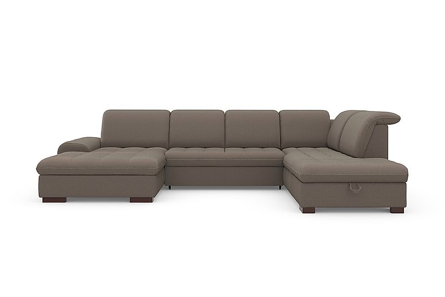 sit&more Wohnlandschaft »Luxor U-Form«, wahlweise mit Bettfunktion, Bettkas günstig online kaufen