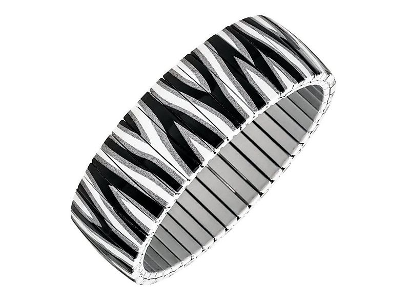 MAGNETIX WELLNESS Edelstahlarmband Flexi-Magnetarmband im Zebra-Design günstig online kaufen