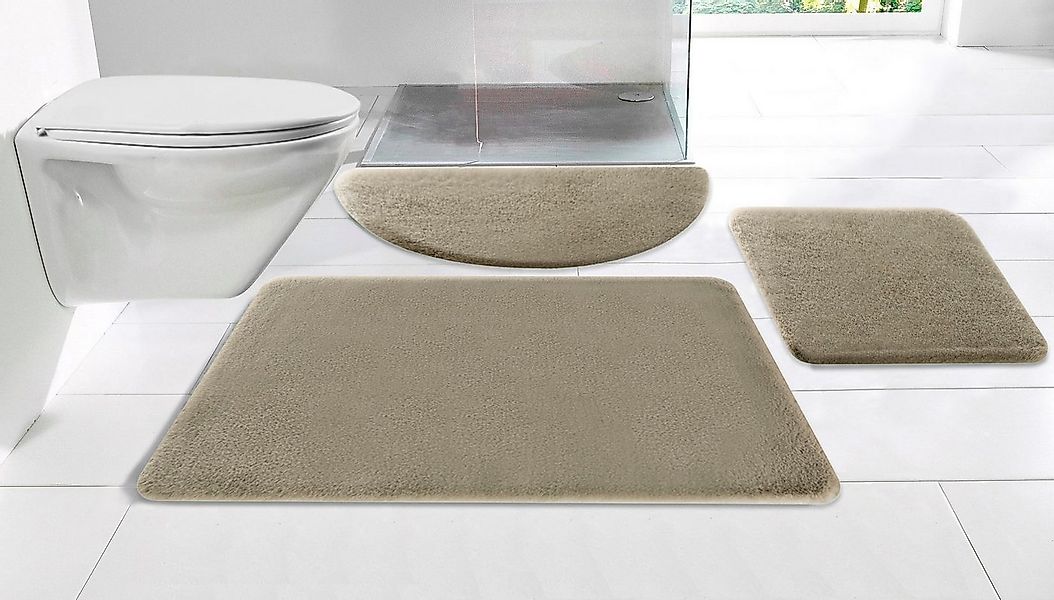my home Badematte Valeria, Kaninchenfell-Haptik, Höhe 20 mm, rutschhemmend günstig online kaufen