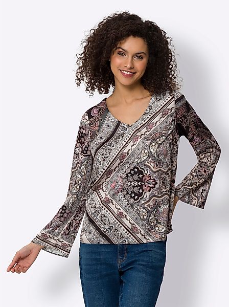 heine Klassische Bluse Druckbluse günstig online kaufen