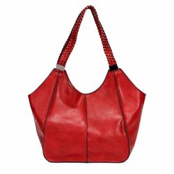 ITALYSHOP24 Schultertasche Damen XXL FLECHTOPTIK Hand-Tasche günstig online kaufen