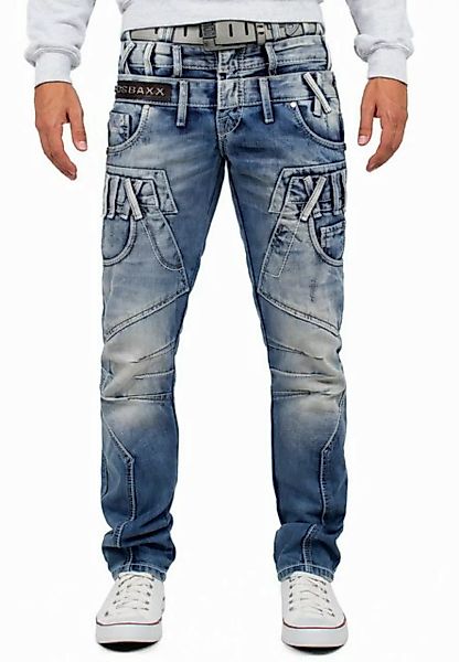 Cipo & Baxx Regular-fit-Jeans Herren Hose BA-CD466 W34/L32 (1-tlg) mit Dopp günstig online kaufen