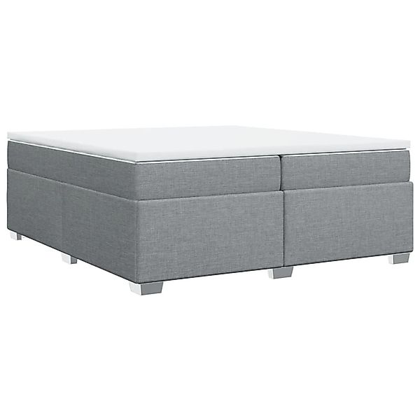 vidaXL Boxspringbett mit Matratze Hellgrau 200x200 cm Stoff2098759 günstig online kaufen