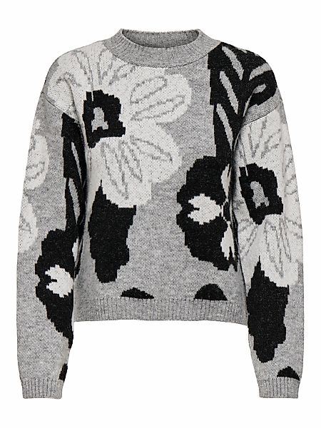 ONLY Rundhalspullover "ONLJADE FLOWER LS O-NECK PULL EX KNT" günstig online kaufen