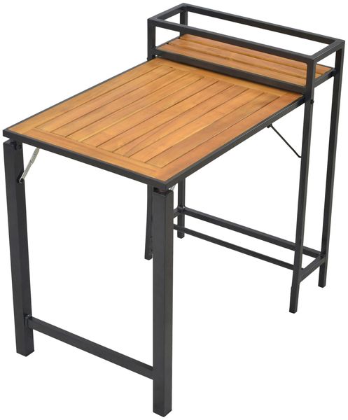 Merxx Klapptisch Santorin Rechteckig Natur-Grau 60 cm x 91 cm günstig online kaufen