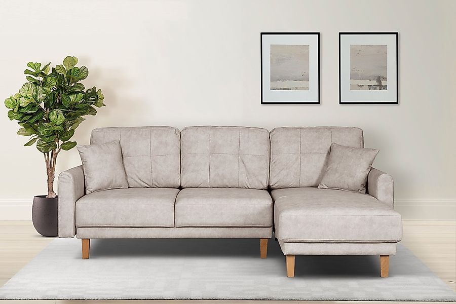 Home affaire Ecksofa "TRIPLO optionale Schlafsofa mit Bettkasten, Maße B/T/ günstig online kaufen