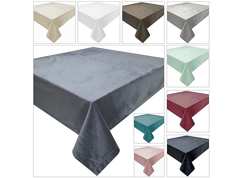 Brilliant Tischdecke / Velour / 90x90xm / Versch. Farben / Samt / #1702, Sa günstig online kaufen