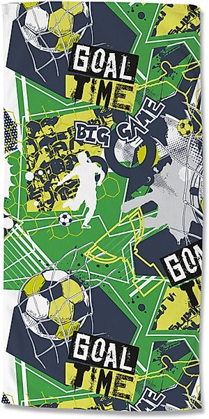 good morning Strandtuch Goaltime, Velours (Packung, günstig online kaufen