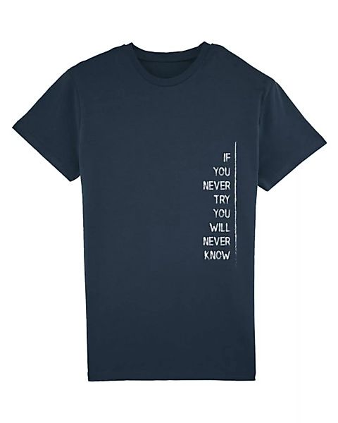 Herren Bio Sommer T-shirt - Touch "If U Try" In 3 Farben günstig online kaufen