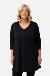 Ulla Popken Longshirt Longshirt Ziernähte A-Linie günstig online kaufen