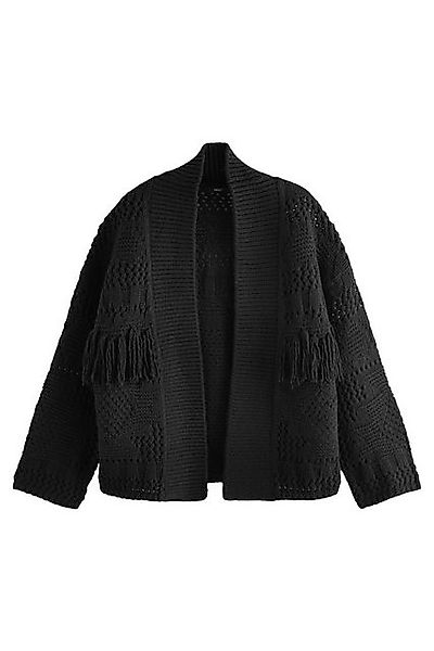 Next Strickjacke Weiche Strickjacke mit Fransen günstig online kaufen