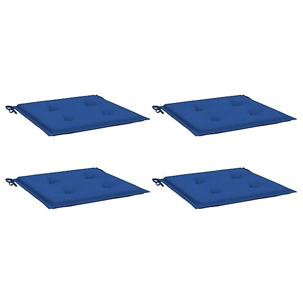 vidaXL Gartenstuhl-Kissen 4 Stk Königsblau 50x50x4 cm Oxford-Gewebe 314060 günstig online kaufen