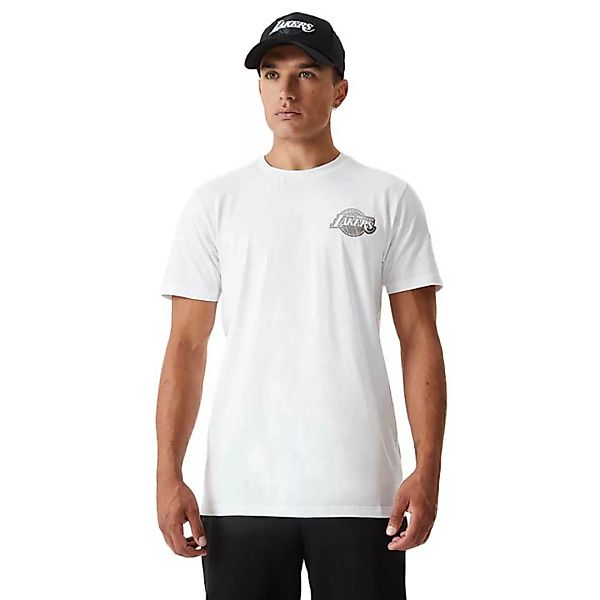 New Era Metallic Los Angeles Lakers Kurzärmeliges T-shirt M White günstig online kaufen