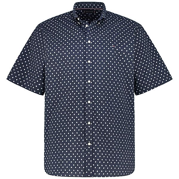 Tommy Hilfiger Freizeithemd mit Label-Stickerei Farbe blau Größe: 3XL günstig online kaufen