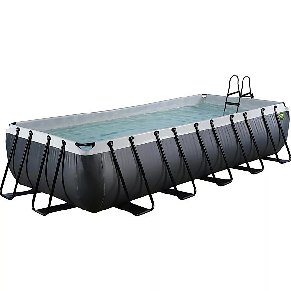 Exit Black Leather Pool Schwarz 540 x 250 x 100 cm m. Filterpumpe günstig online kaufen