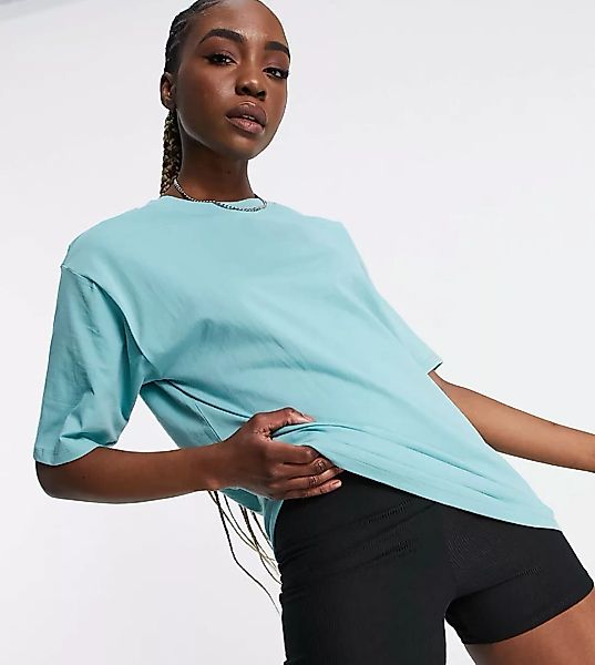 ASOS DESIGN Tall – Ultimate – Oversize-T-Shirt in Petrol-Grün günstig online kaufen