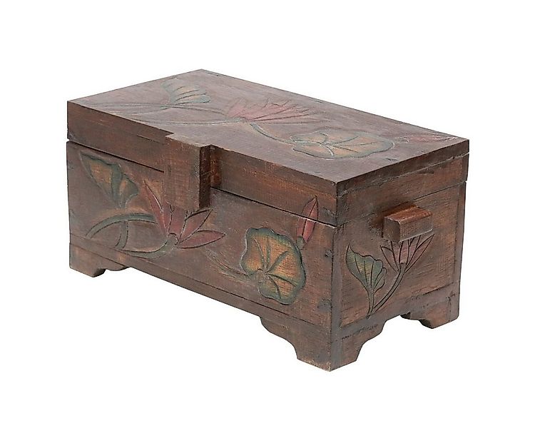 Oriental Galerie Truhe Braune Truhe Blumen Color Klein 40 cm (1 St) günstig online kaufen