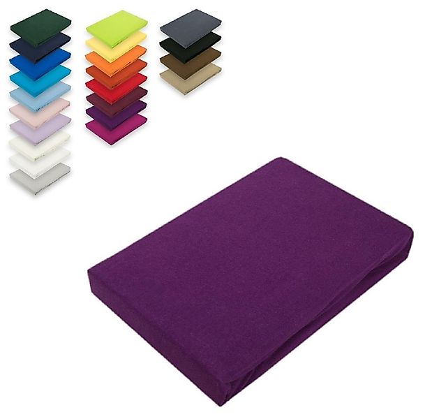 EXKLUSIV HEIMTEXTIL Spannbettlaken Jersey Spannbettlaken Rundumgummizug, Je günstig online kaufen