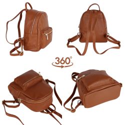 MIRROSI Minirucksack Damen Rucksack,Echtleder, Hergestellt in günstig online kaufen