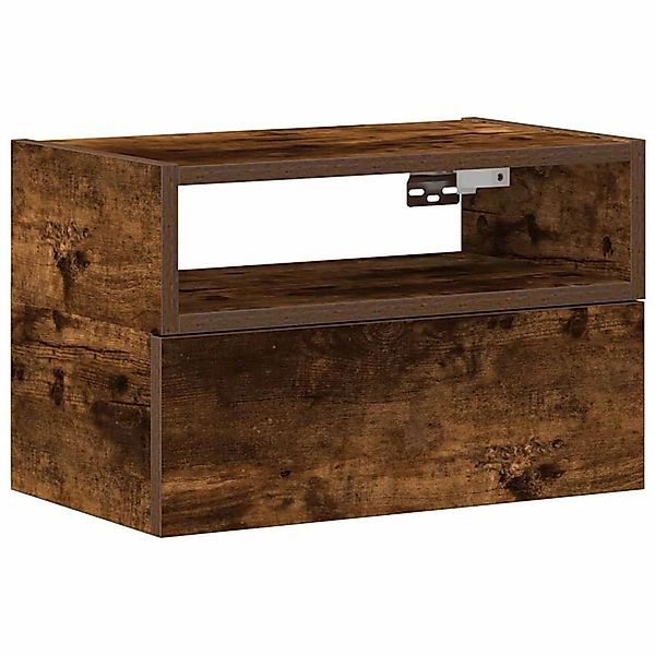 vidaXL Wand-Nachttisch Räuchereiche 45x26x28,5 cm 858604 günstig online kaufen