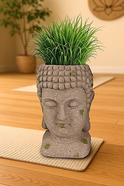 Arnusa Blumentopf Buddha Kopf Büste Shiva günstig online kaufen