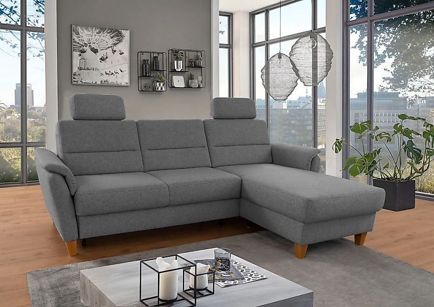 Home affaire Ecksofa "Palmera L-Form, B: 244 cm" optional Bettfunktion & Be günstig online kaufen