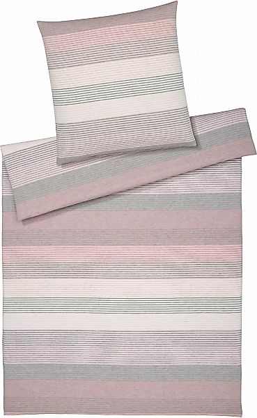 Elegante Bettwäsche "Fjord" 2 Stk. tlg. angenehmes Hautgefühl günstig online kaufen