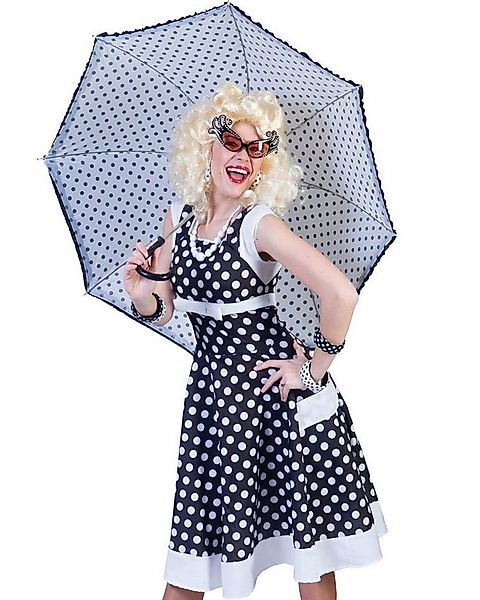 Funny Fashion Kostüm Fifties Polka Dot Petticoat Kleid für Damen, Schw günstig online kaufen