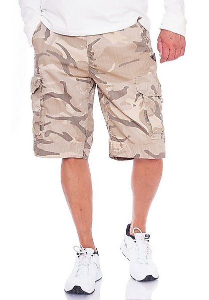 Jet Lag Cargoshorts mit Gürtel in Desert Camo günstig online kaufen